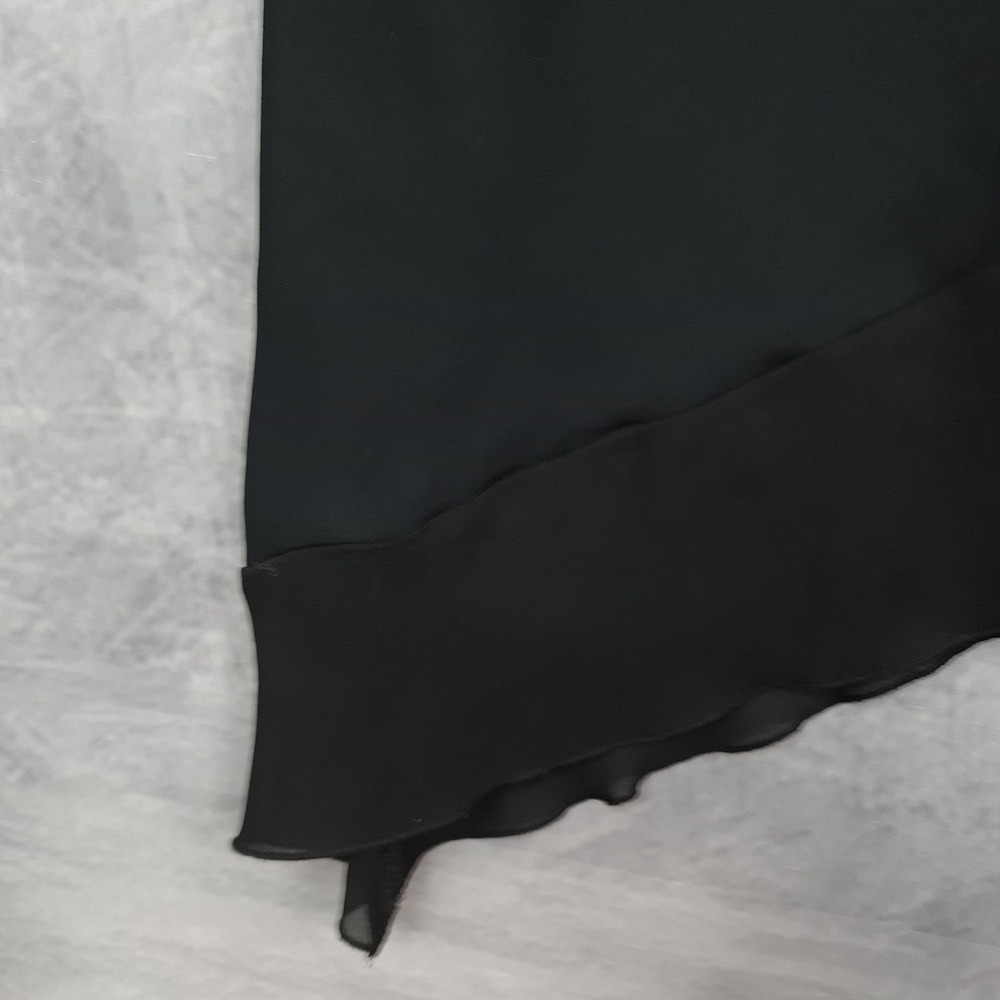 Vintage Floral Whimsy Dress Womens Large Asymmetrical Hem Spaghetti Strap 90s - Picture 5 of 16